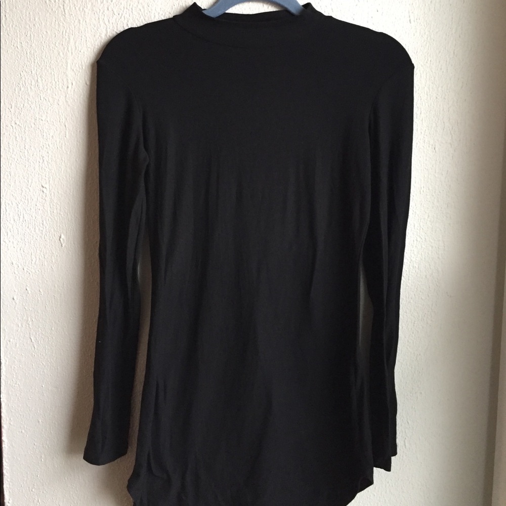 TIGHT Black mini dress long w sleeves